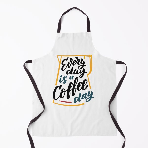 Item preview, Every day is a coffee day, coffee slogan with coffee pot on white background designed and sold by coffeeapparel.