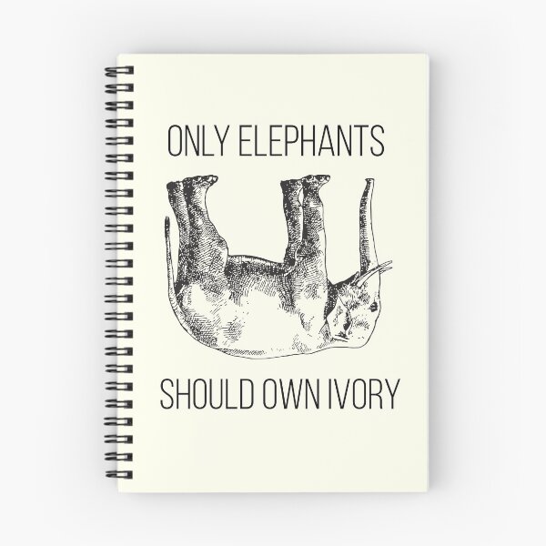 Aperçu de l'œuvre Seuls les éléphants devraient posséder de l'ivoire. Seuls les éléphants devraient porter de l'ivoire ! créée et vendue par ElephantClub.