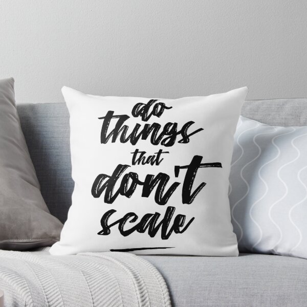 Artikelvorschau, Machen Sie Dinge, die nicht skalierbar sind. Poster Inspiration für Startups entworfen und verkauft von EziaDesign.