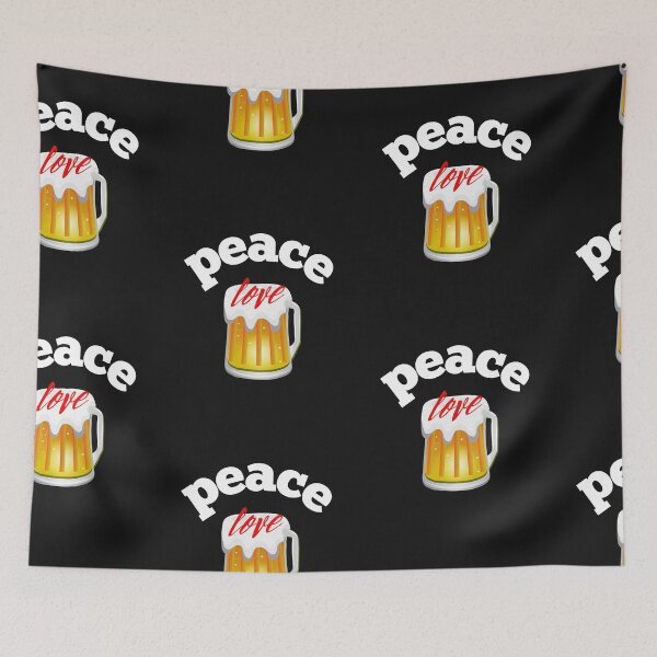 Item preview, Peace Love And Beer designed and sold by SportyDogShop.