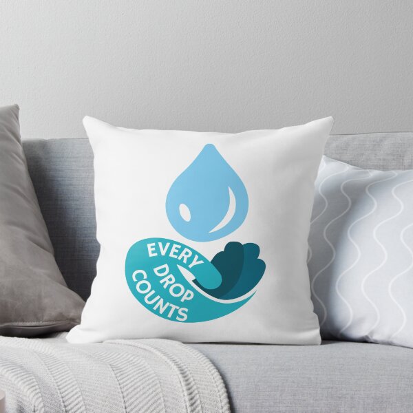 Item preview, Every drop of water counts on white designed and sold by SpongyDesings.