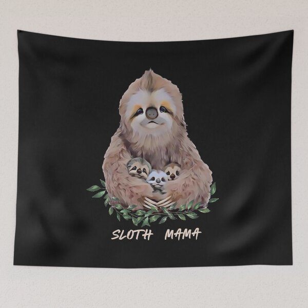Item preview, Sloth Mama and Baby Sloths Cute Graphic designed and sold by FTAPS.