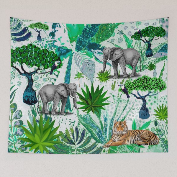 Item preview, Jungle Landscape Pattern  designed and sold by MarcSabuncu.