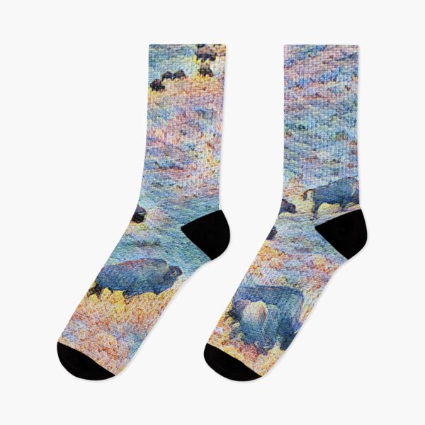Item preview, Wild Bisons at Yellowstone National Park Pop Art Design #02 designed and sold by vortexatelier.
