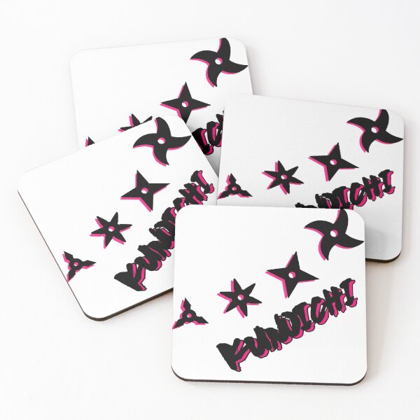 Item preview, Kunoichi star blades - black & pink 3 designed and sold by Mitnal.