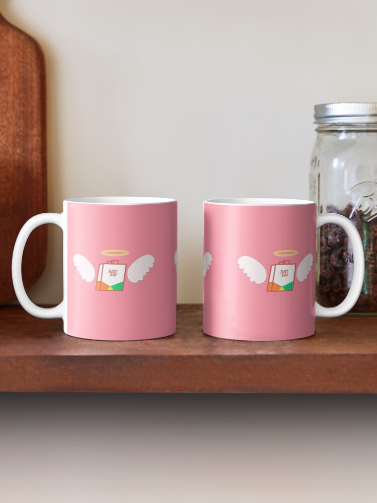 Alternate view of just eat angel Mug