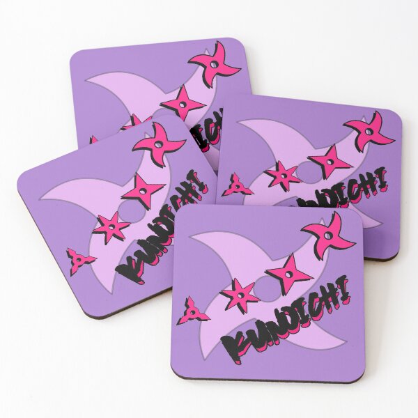 Item preview, Kunoichi star blades - pink shuriken 4 designed and sold by Mitnal.