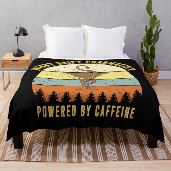 Item preview, Night shift pharmacist powered by caffeine designed and sold by osamamohamad.