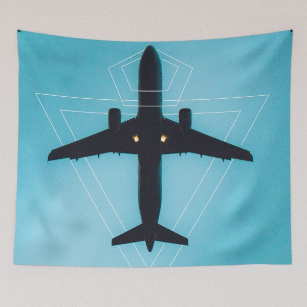 Artikelvorschau, Fangen Sie Flüge, keine Gefühle; Flugzeug Geometrisch entworfen und verkauft von Robtography.