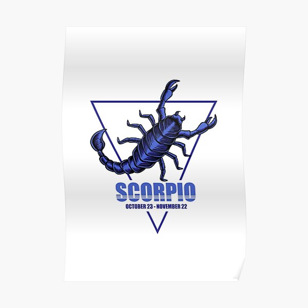 Poster Skorpion Badass Redbubble