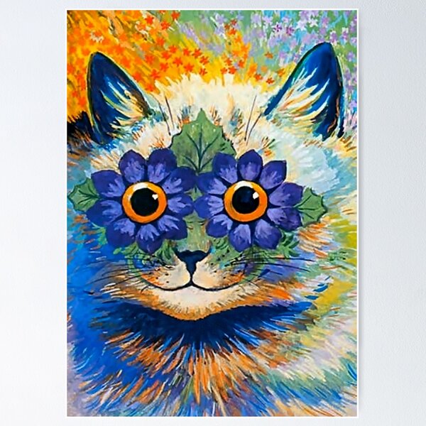 SEIBES Cats' Christmas By Louis Wain Painter Artwork Posters Wall Art  Painting Canvas Gift Living Room Prints Bedroom Decor Poster Artworks