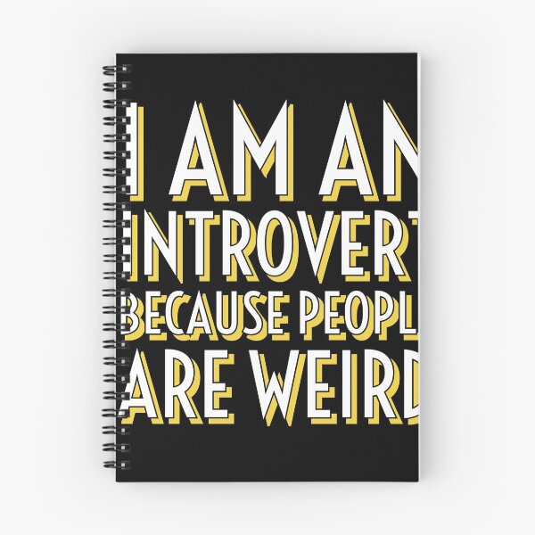 Item preview, I Am An Introvert Because People Are Weird- Yellow Shadow designed and sold by Designs By YL.