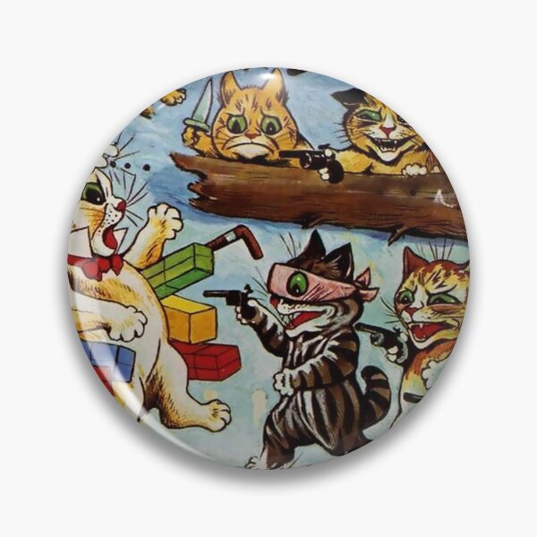 Item preview, “Robbers and Brigands” by Louis Wain designed and sold by PatricianneK.