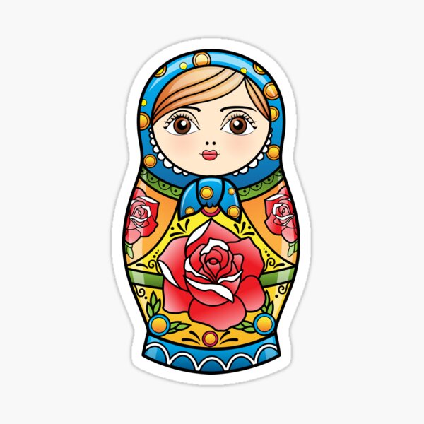 russian nesting doll Sticker