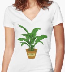 Robert PLANT Women's Fitted V-Neck T-Shirt