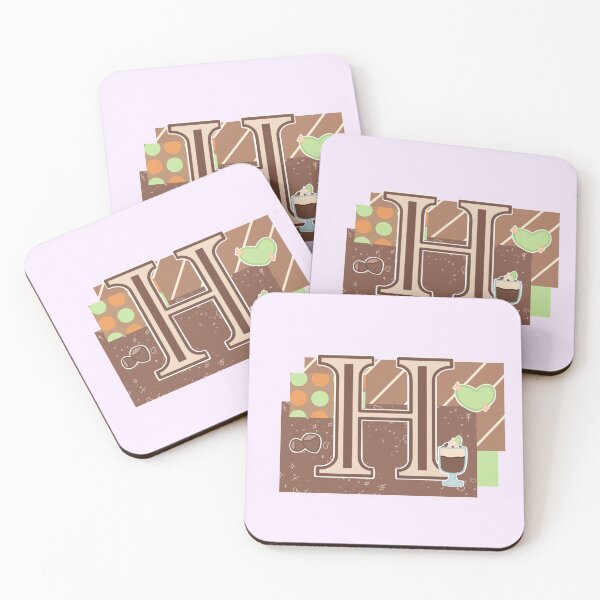 Item preview, Pastel Letter “H” - Hazelnut Pudding  designed and sold by CDEuphoria.