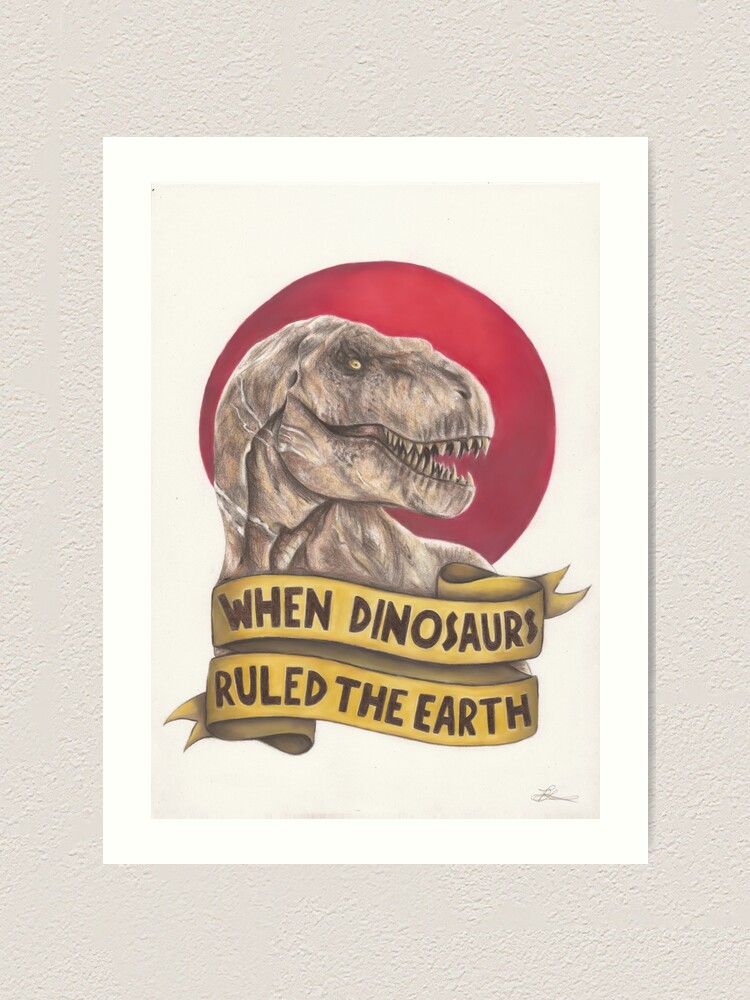 Jurassic Park Movie Film Artwork Cover When Dinosaurs Ruled The Earth Alternative Poster 
