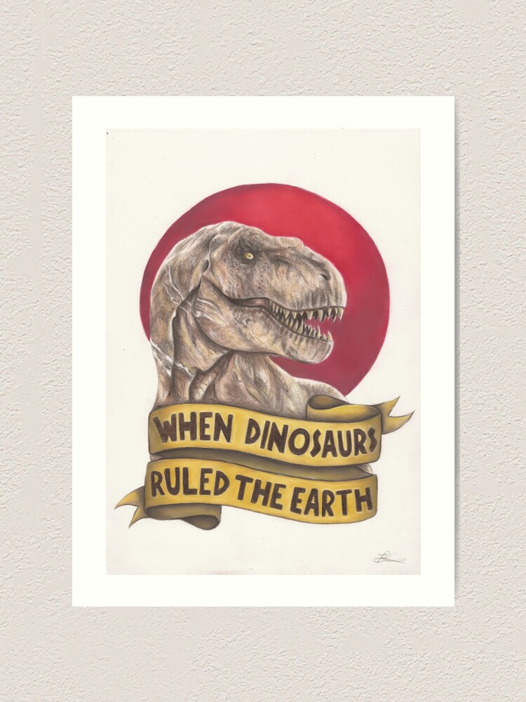 Jurassic Park Movie Film Artwork Cover When Dinosaurs Ruled The Earth