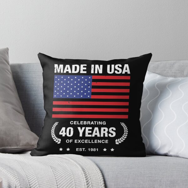 Item preview, 40th Birthday Made in USA. Awesome since 1981 designed and sold by Uppercase Tees.