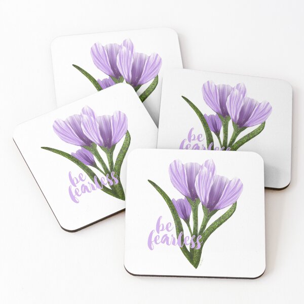 Item preview, Be Brave - Fate loves the fearless spring Crocus designed and sold by DesignChaser.