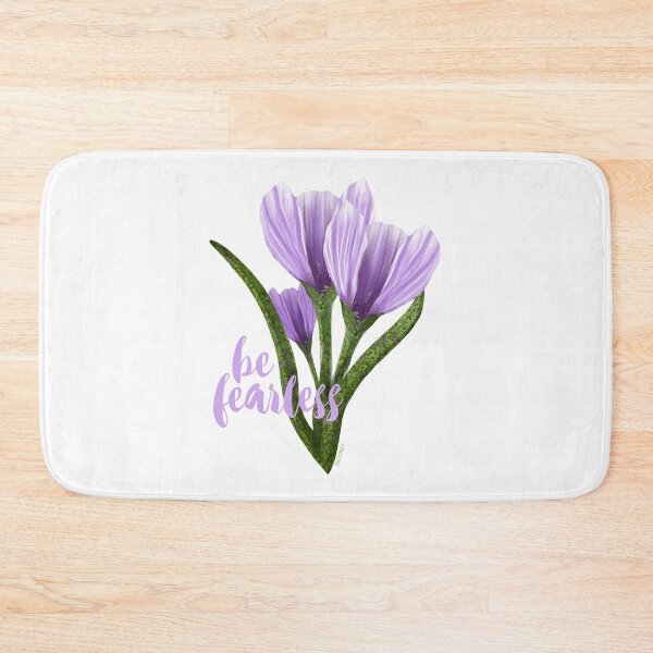Item preview, Be Brave - Fate loves the fearless spring Crocus designed and sold by DesignChaser.