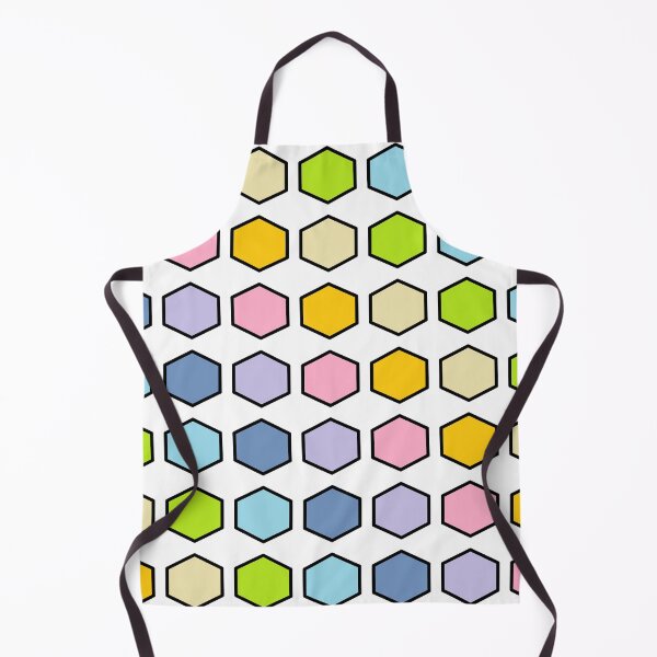 Artikelvorschau, Schwarz umrissen Pastell Rainbow Hexagons entworfen und verkauft von lornakay.