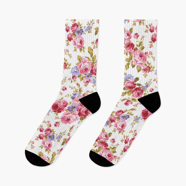 Item preview, PINK AND BLUE FLORAL  designed and sold by AMYJAMIN.
