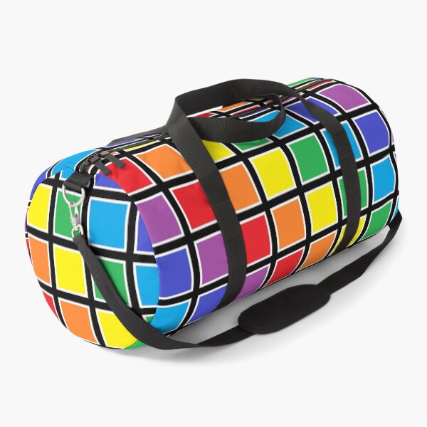 Item preview, White Outlined Rainbow Squares  designed and sold by lornakay.