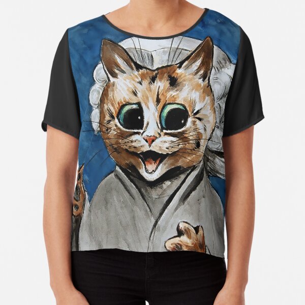 Louis Wain Unisex T-Shirt, Cat T Shirt, Art T-Shirt, Gothic Cat Aesthetic  Funny Blue T-Shirt - Yahoo Shopping