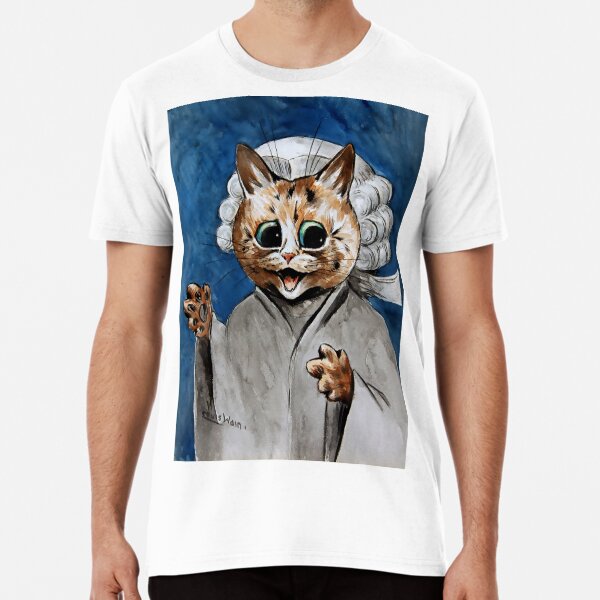 Louis Wain Unisex T-Shirt, Cat T Shirt, Art T-Shirt, Gothic Cat Aesthetic  Funny Blue T-Shirt - Yahoo Shopping