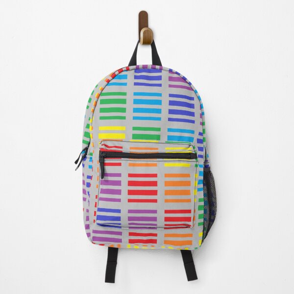 Item preview, Rainbow Squares and Stripes Silver designed and sold by lornakay.