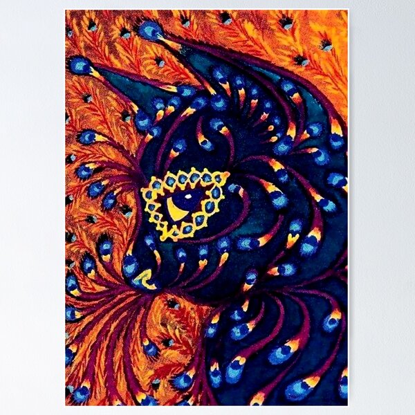 Item preview, “Psychedelic Cat” by Louis Wain designed and sold by PatricianneK.