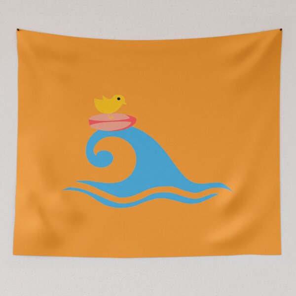 Item preview, Surf chick orange background designed and sold by oxoxoxo.