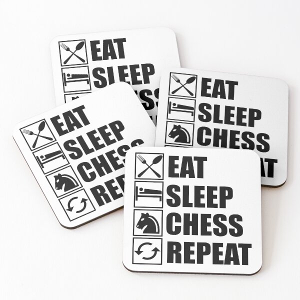 Item preview, Eat Sleep Chess Repeat designed and sold by Adel Qasem.