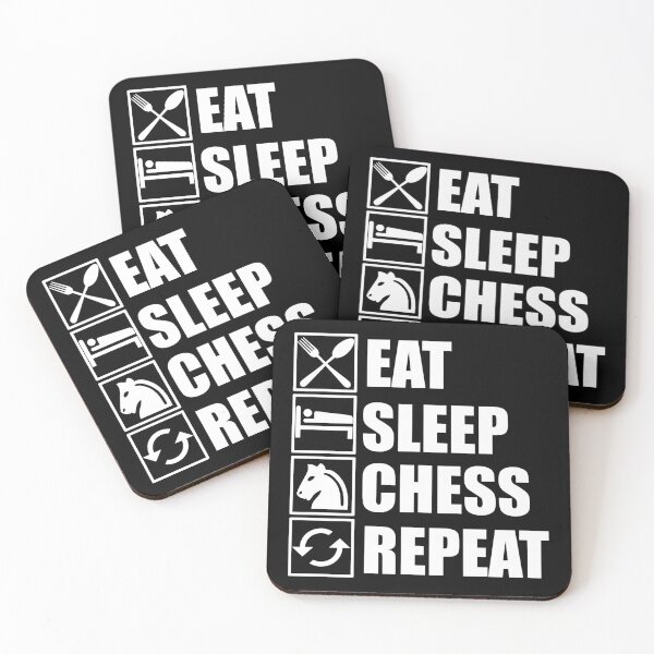 Item preview, Eat Sleep Chess Repeat designed and sold by Adel Qasem.