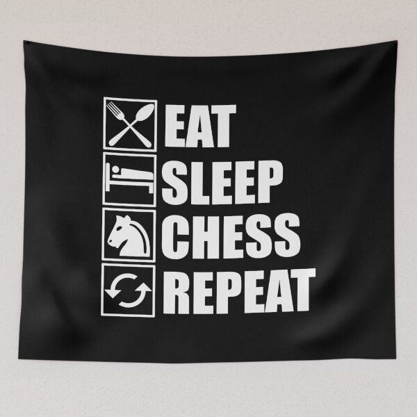 Item preview, Eat Sleep Chess Repeat designed and sold by Adel Qasem.