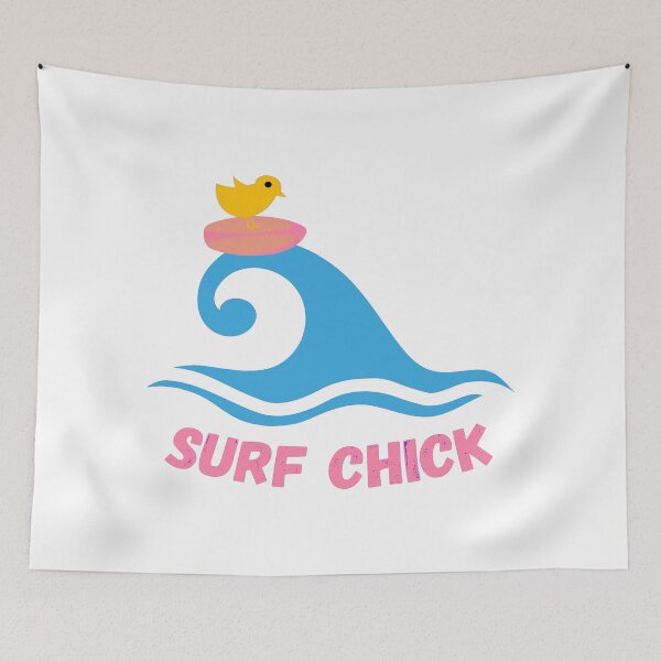 Item preview, Surf chick cool white background designed and sold by oxoxoxo.