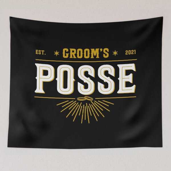 Item preview, Groom's Possie. Bachelor party. 2021 Wedding Party designed and sold by Uppercase Tees.