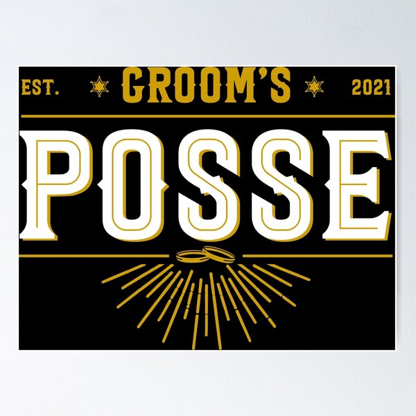 Item preview, Groom's Possie. Bachelor party. 2021 Wedding Party designed and sold by Uppercase Tees.