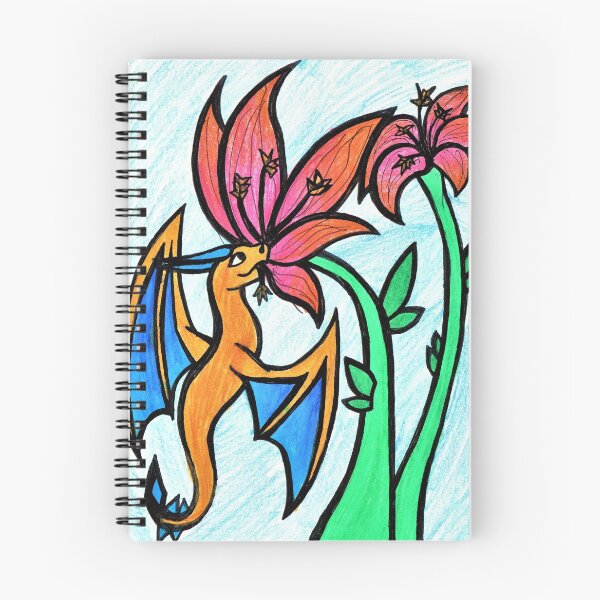 Item preview, Dragon Eating Flowers designed and sold by gwillathedragon.