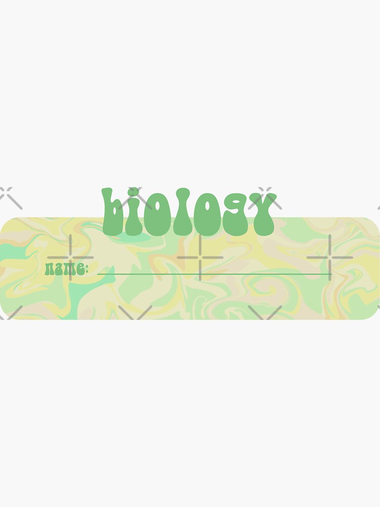 "Biology name tag" Sticker by gutozschaber Redbubble