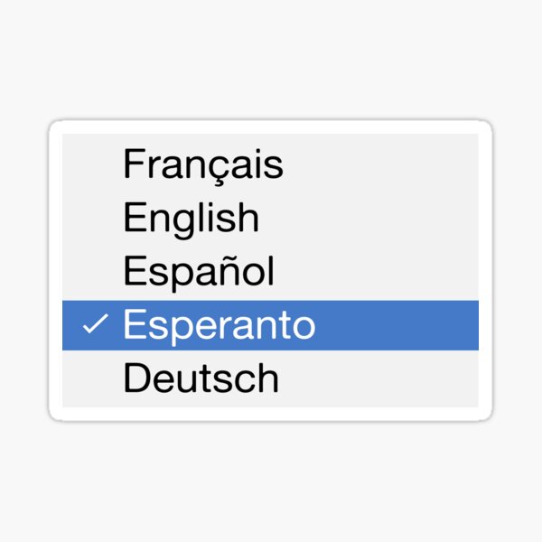 I Speak Esperanto Sticker