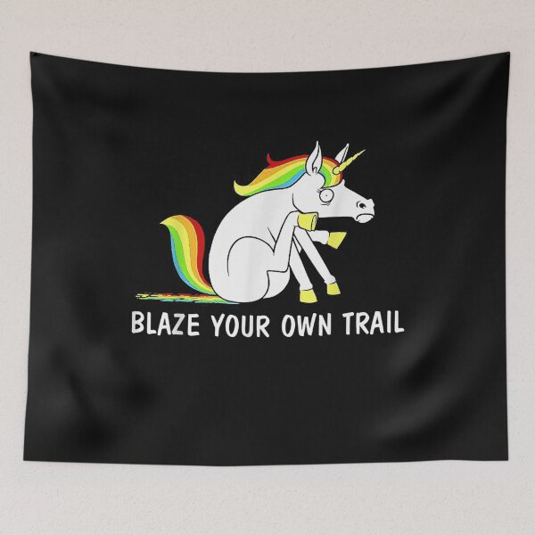 Artikelvorschau, Blaze Your Own Trail Einhorn entworfen und verkauft von markbauch.