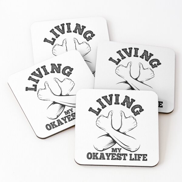 Item preview, Living My Okayest Life Meh Tee designed and sold by LeGND.