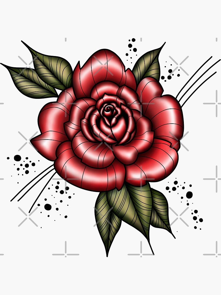 Rose Tattoo Vector Art & Graphics | freevector.com