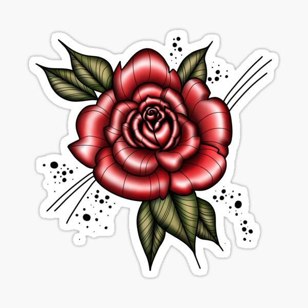Neo Traditional Tattoo Roses Set Vector Stock Vector Royalty Free  517856008  Shutterstock