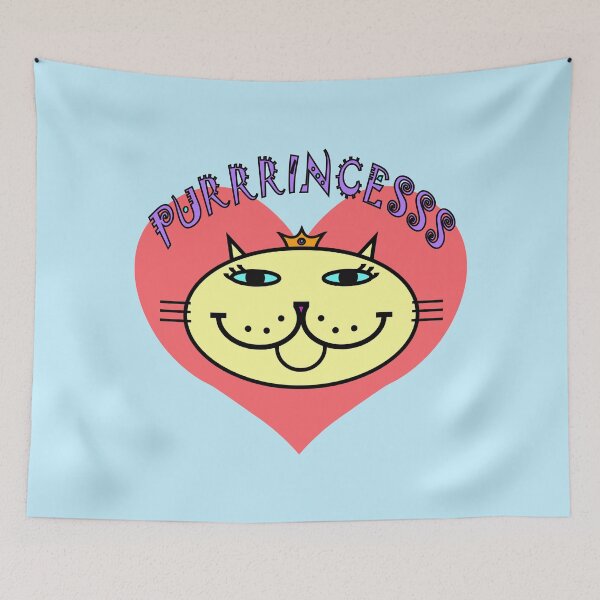 Item preview, PURRRincesss - sunny yellow designed and sold by RawSunArt.
