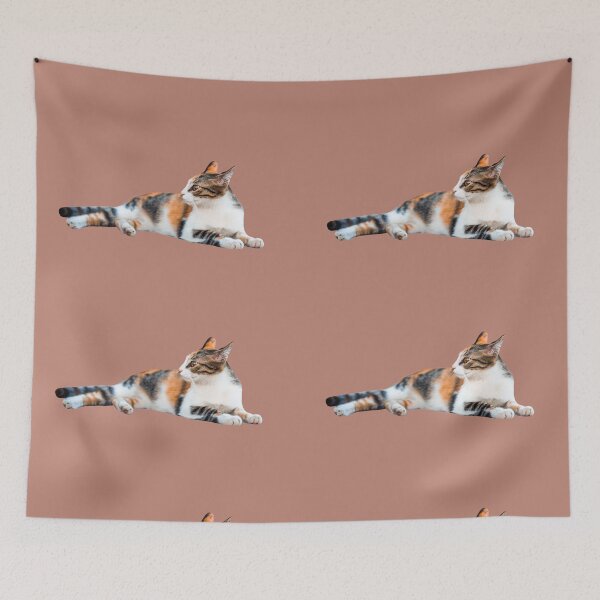 Item preview, Cute Cat Chilling (Beige BG) designed and sold by FilipeFerreira.