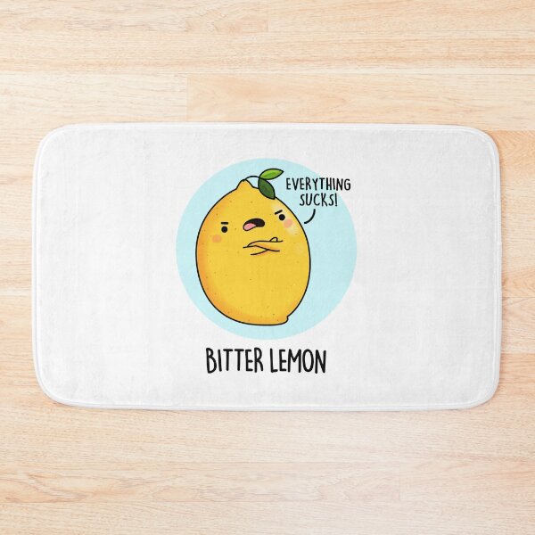 Item preview, Bitter Lemon Funny Fruit Puns  designed and sold by punnybone.