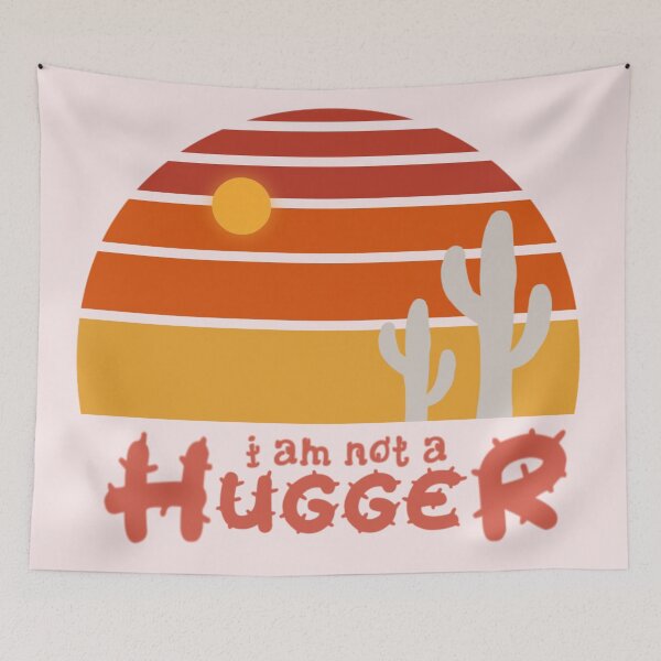Item preview, i am not a hugger funny vintage cactus designed and sold by Fiona Shorts.